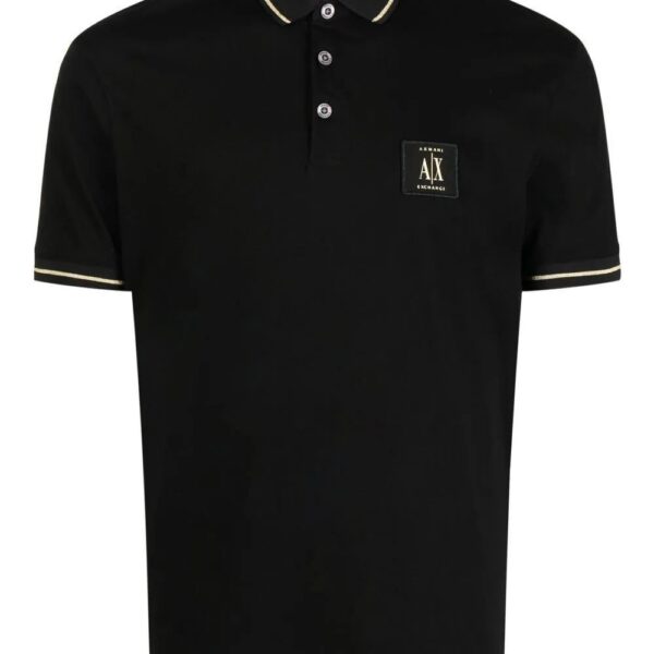Armani Exchange  logo-patch polo shirt