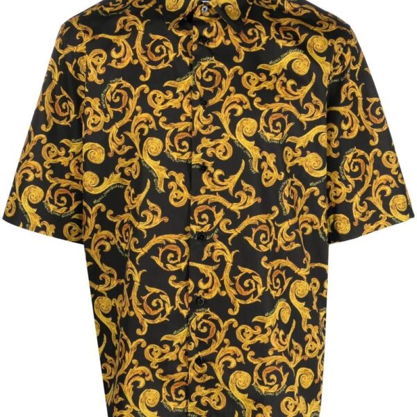 Versace Jeans Couture  baroque-pattern cotton shirt