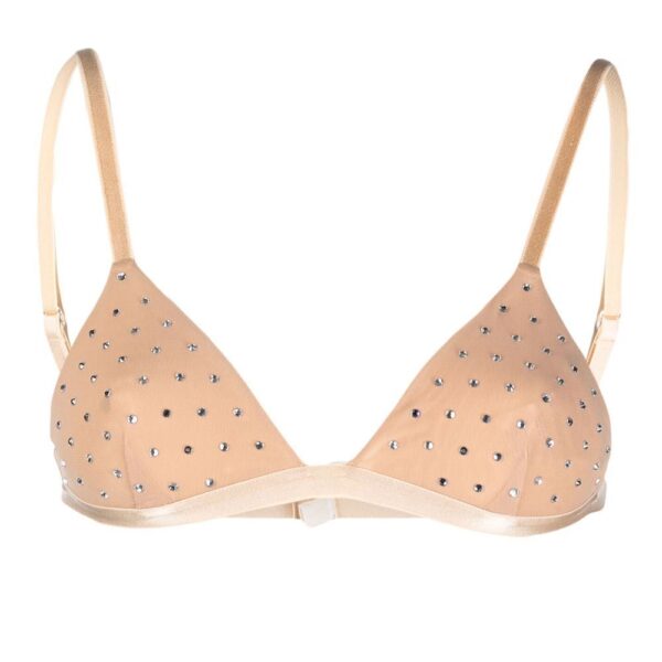 THE ANDAMANE  crystal-embellished triangle bra