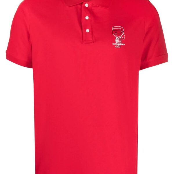 Karl Lagerfeld  logo-print polo shirt