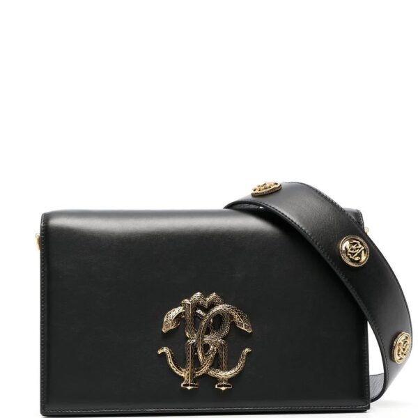 Roberto Cavalli  logo-plaque embellished-strap bag