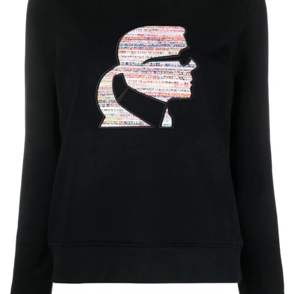 Karl Lagerfeld  Bouclé Profile sweatshirt
