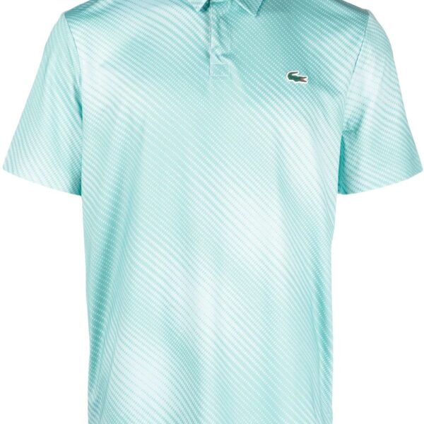 Lacoste  graphic-print stretch polo shirt
