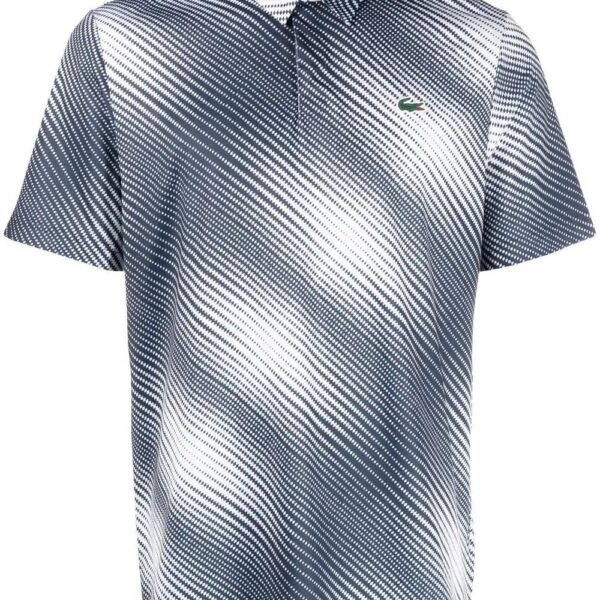 Lacoste  graphic-print stretch polo shirt
