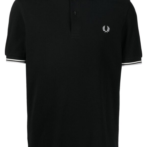 Fred Perry embroidered-logo short-sleeved polo shirt