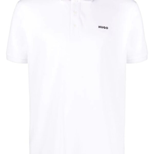 HUGO  chest logo-print polo shirt