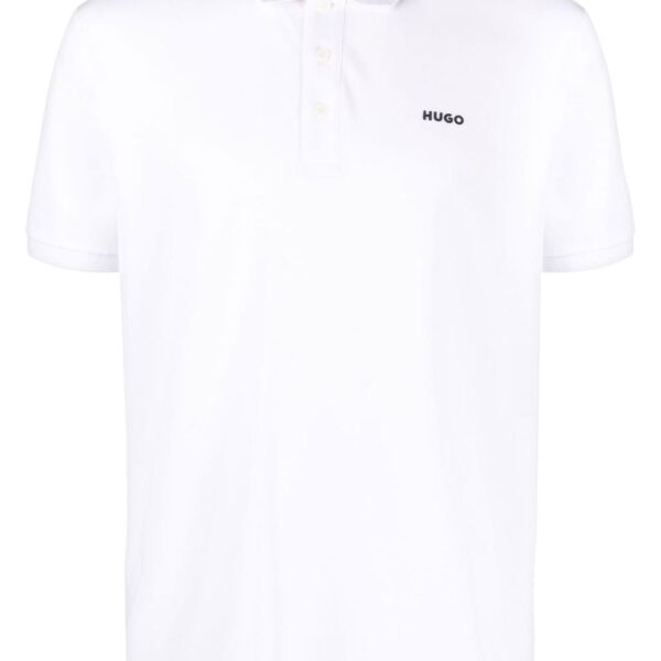 HUGO chest logo-print polo shirt