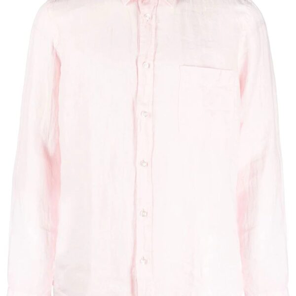 BOSS  button-down fastening linen shirt