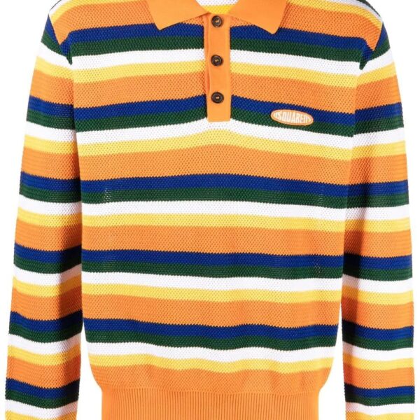 Dsquared2  horizontal-stripe polo shirt