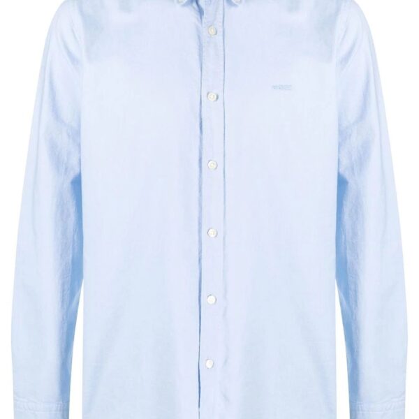 BOSS  embroidered logo long-sleeve shirt