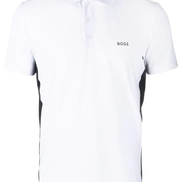 BOSS  side stripe polo shirt