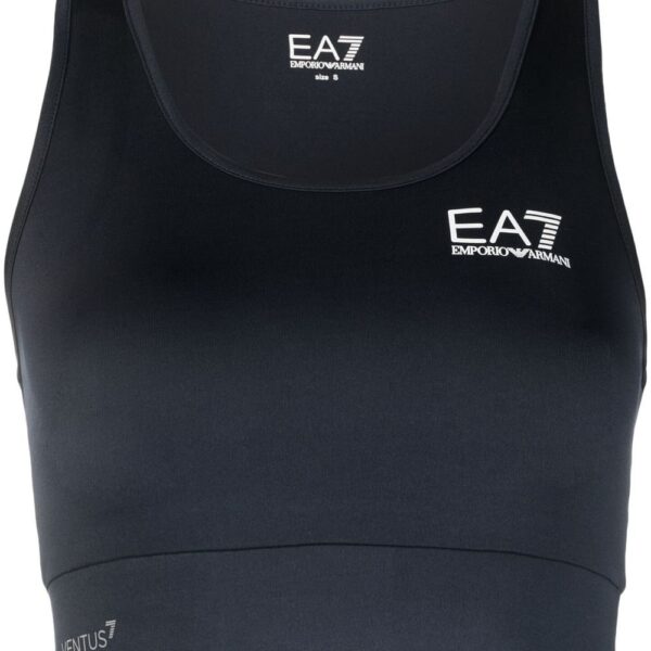 Ea7 Emporio Armani  logo print sports bra