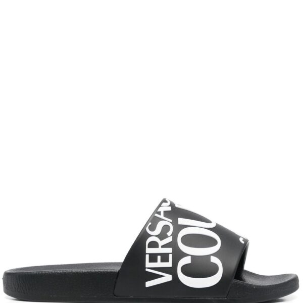 Versace Jeans Couture logo-print slides