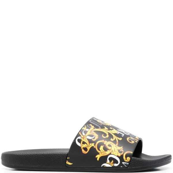 Versace Jeans Couture Barocco’ print slides