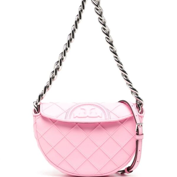 Tory Burch Fleming Crescent leather mini bag