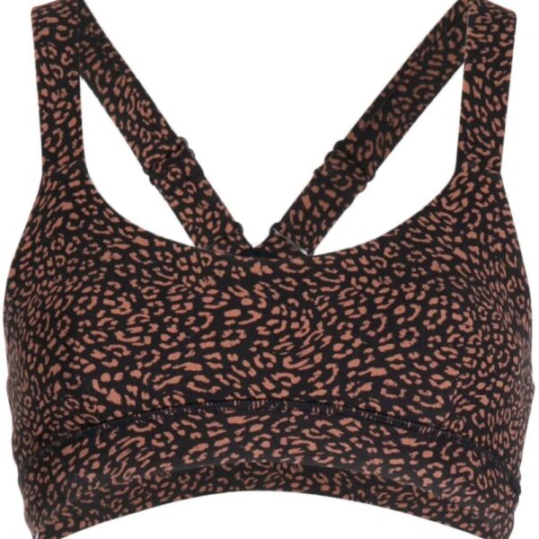 The Upside  Leo Dance leopard-print bra