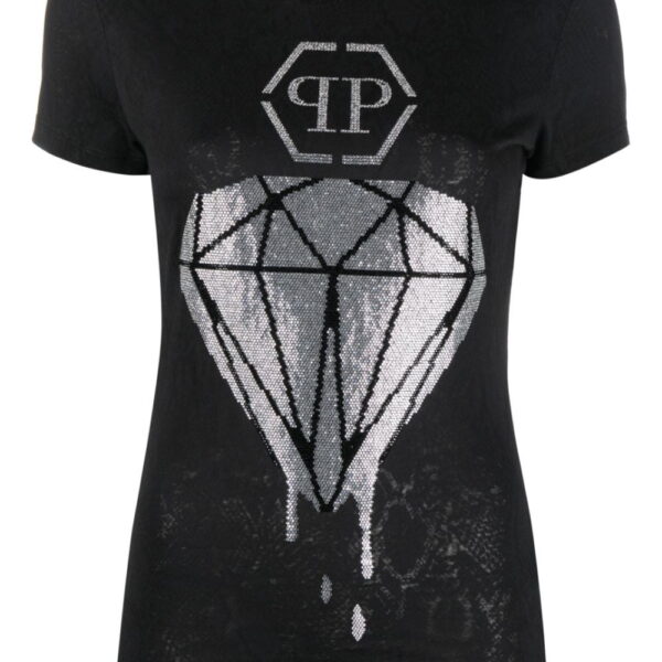 Philipp Plein  diamond rhinestone-embellished T-shirt