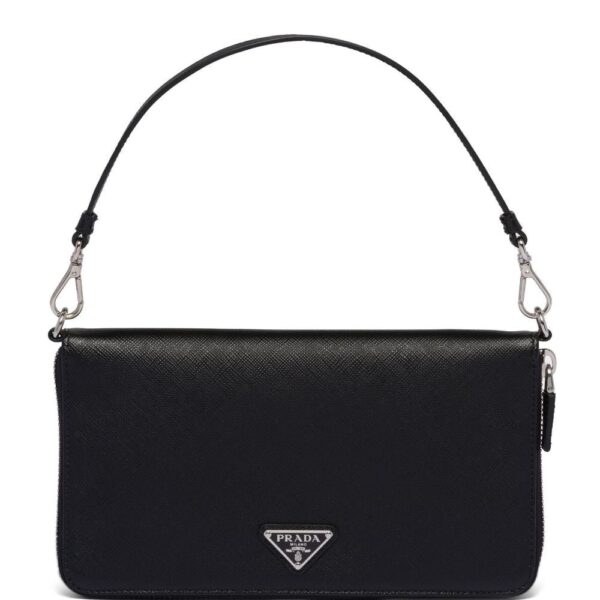 Prada logo-plaque document holder