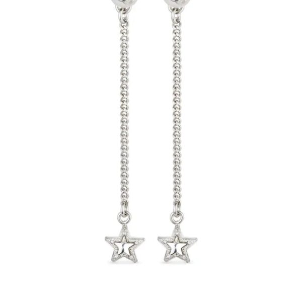 Jimmy Choo  debossed-logo drop earrings