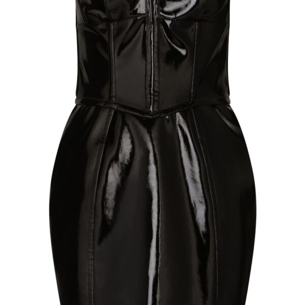 Dolce & Gabbana high-shine structured minidress