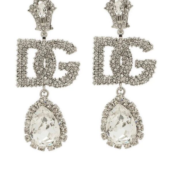 Dolce & Gabbana  DG logo crystal-embellished earrings