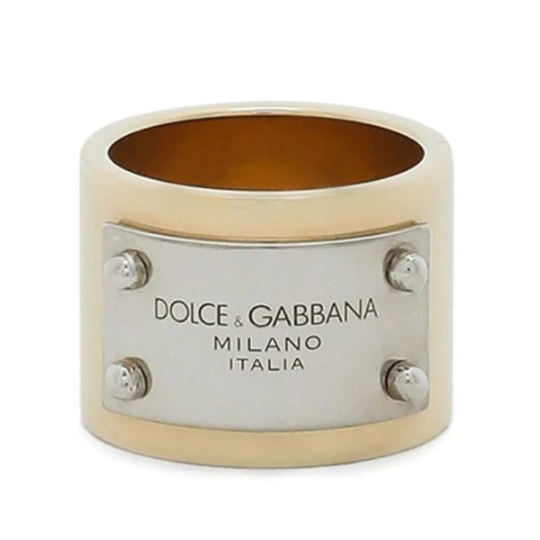 Dolce & Gabbana  logo-engraved ring