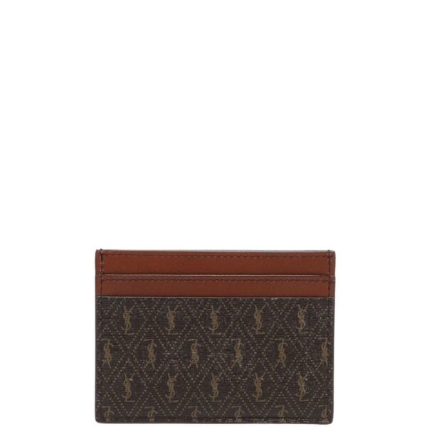 Saint Laurent monogram-print leather cardholder