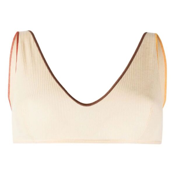 Baserange  Pam ribbed organic-cotton bra