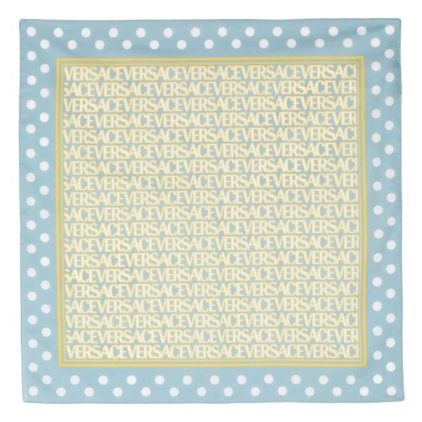 Versace  logo polka-dot print scarf