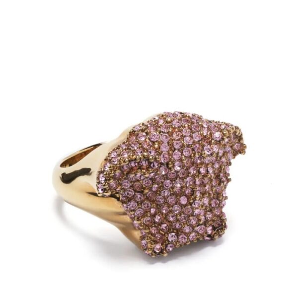 Versace  La Medusa crystal signet ring