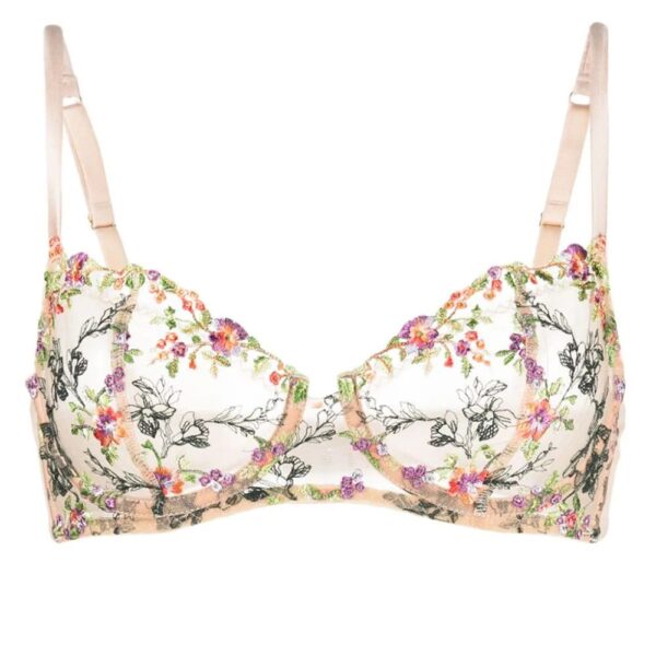Gilda & Pearl  Fiori Primavera silk bra