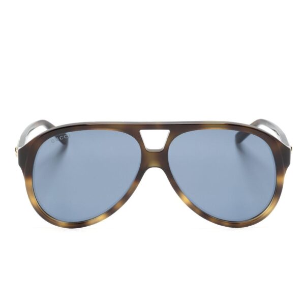 Gucci Eyewear tortoiseshell pilot-frame sunglasses