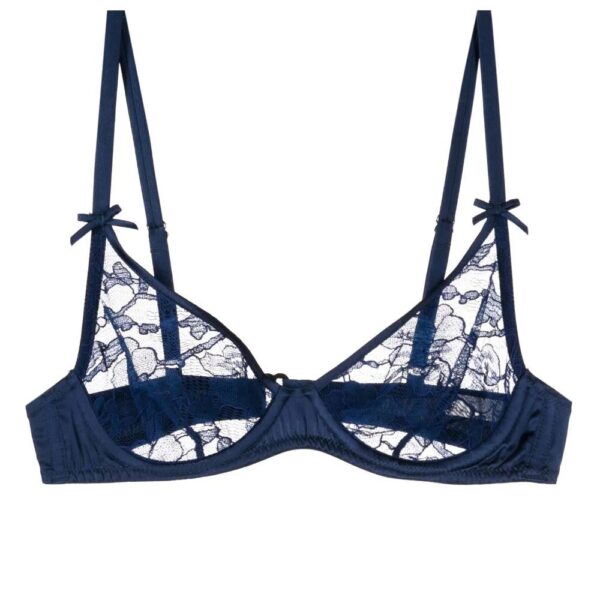 Fleur Du Mal  Magnolia lace demi bra