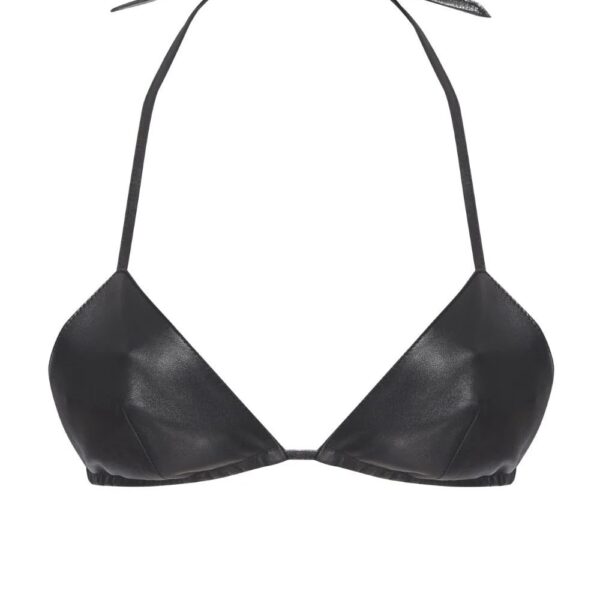RTA  triangle-cup leather bralette