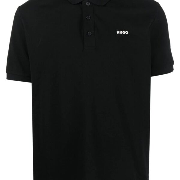 HUGO  logo-print short-sleeve polo shirt