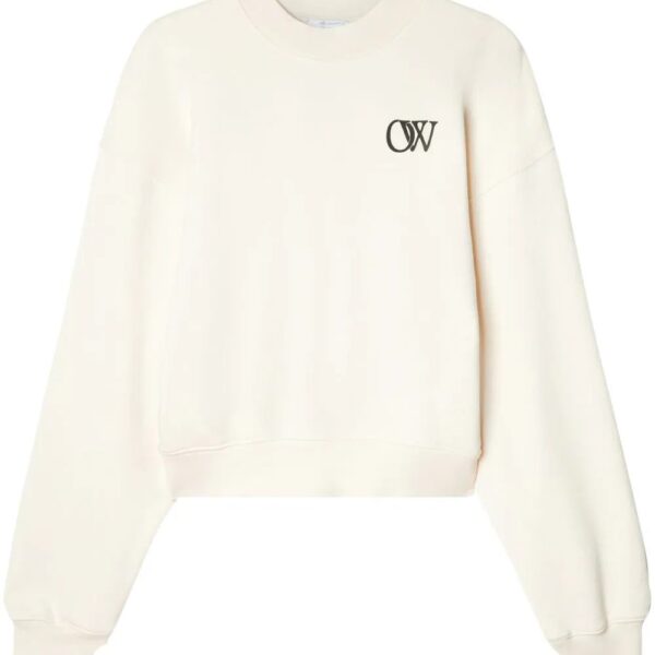 Off-White  OW-print cotton sweatshirt