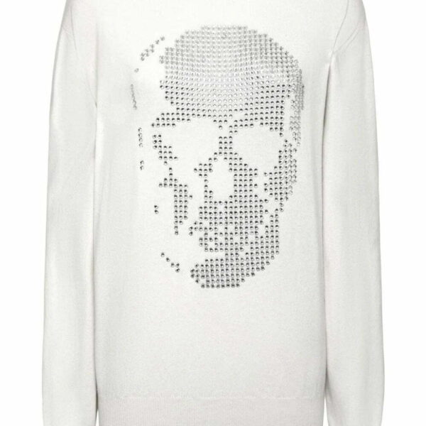 Philipp Plein  skull-motif crystal-embellished sweatshirt