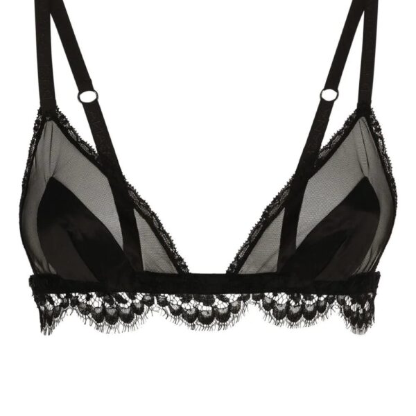 Dolce & Gabbana  lace-detailing semi-sheer bra