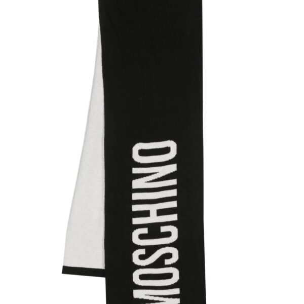 Moschino  two-tone intarsia-knit scarf