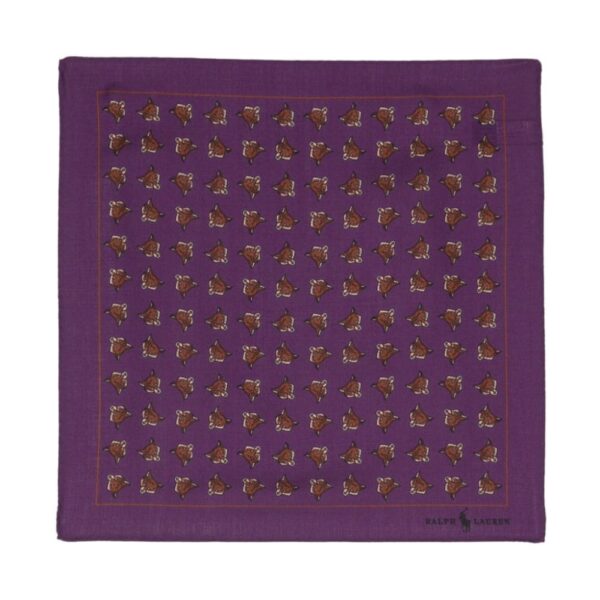 Polo Ralph Lauren  fox-print wool pocket square.