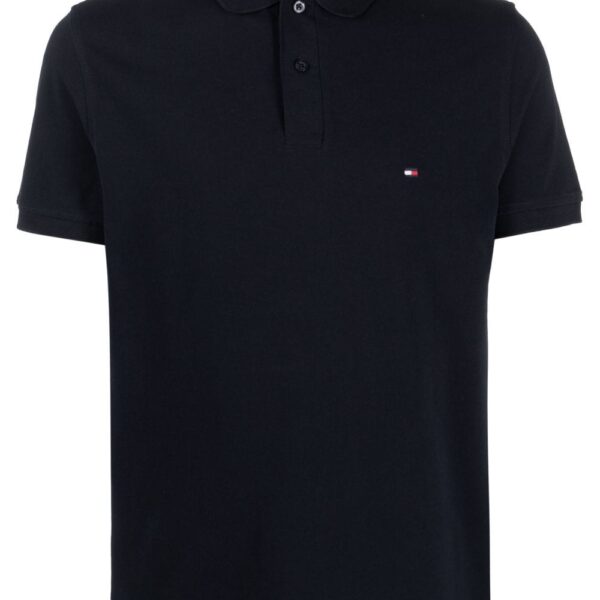 Tommy Hilfiger logo-embroidered cotton polo shirt