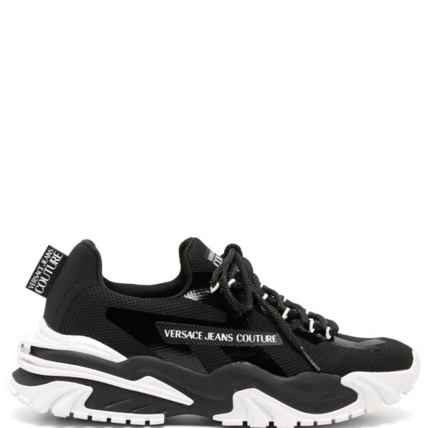 Versace Jeans Couture panelled lace-up sneakers