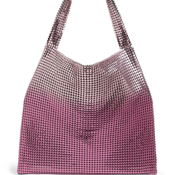 Rabanne  Pixel metallic tote bag