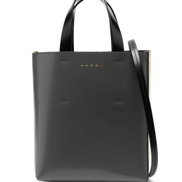 Marni  two-tone leather tote bag