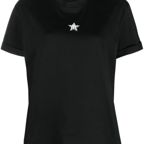 Stella McCartney  star-print faux-pearl-embellished T-shirt