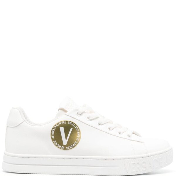 Versace Jeans Couture logo-patch round-toe sneakers
