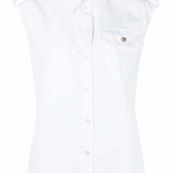 Alexander McQueen  Military-pocket sleeveless shirt