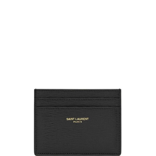 Saint Laurent logo-print leather cardholder
