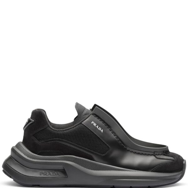 Prada  panelled chunky sneakers