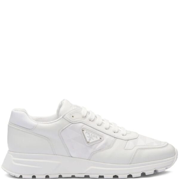 Prada  diamond-quilted leather sneakers